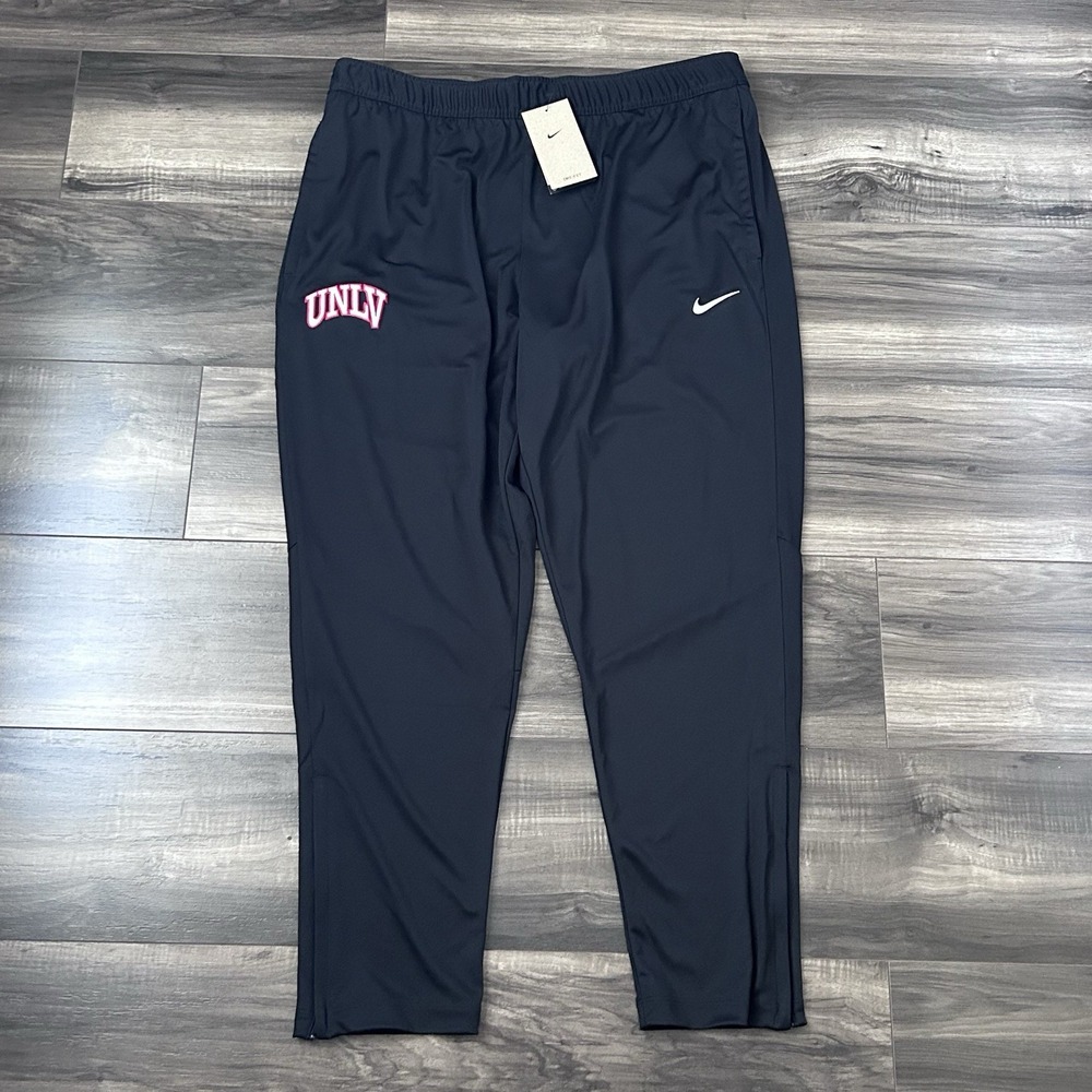 Nike UNLV Revels Athletic Training Track Pants Ankle Zip Men's Size XL Black New